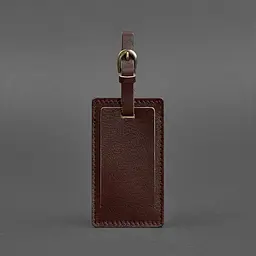 Шкіряна бірка для багажу 3.0 Бордова Краст - мініатюра 5