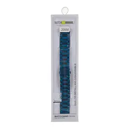 Ремінець Universal Stainless Steel 22 mm Samsung/Amazfit/Huawei Blue (34698_3342399) - мініатюра 2