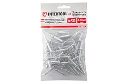 Витяжні заклепки з плоскою головкою Intertool 4.8 х 22.0 мм (в упаковці 50 шт.) - мініатюра 3