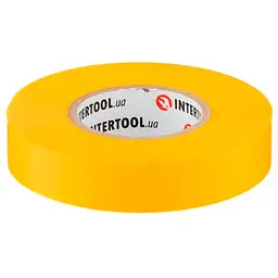 Стрічка електроізоляційна Intertool ізолента 25 м x 17 x 0.15 мм жовта в упаковці 10 шт.