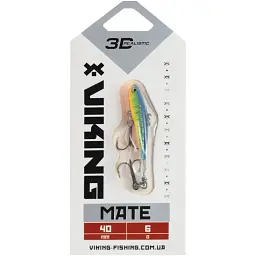 Балансир Viking Fishing Mate Ice Jig 40mm 6g #21 Kingfisher Green - мініатюра 2