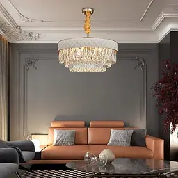 Красива кришталева люстра у вітальню Art 88205/800WH - мініатюра 2
