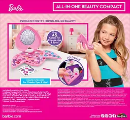 Набір дитячої косметики Barbie All in One Beauty Compact Cra-Z-Art det0017636 - мініатюра 8