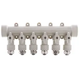 Колектор розподільний Koer 6-way з фітингом (40x20) PPR K0194.Pro KP2559 - мініатюра 2