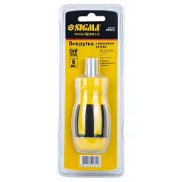Набір викруток Sigma з реверсом MINI c бітами 6шт CrV (4001811) - мініатюра 8