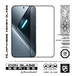 Захисне скло для Xiaomi Poco X8 Pro 5G, Icon, 2.5D загартоване скло, повне проклеювання, глянсове, удароміцне, з олеофобним покриттям, сумісне з чохлами, міцність 9H, проста установка, ArmorStandart (ARM90694) - мініатюра 2