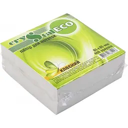Блок для заміток клеєний 85х85мм 400 аркушів Crystal ECO