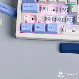 Клавіатура USB Ajazz AK650 Sea Salt switches Blue/White/Blue (AK650-SS-BWB) UA - мініатюра 6