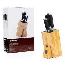 Набір ножів Holmer, 6 предметів, чорний (KS-66325-BSSSB Fixity) - мініатюра 14