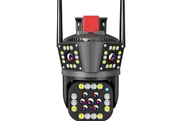 Wi-Fi відеокамера з трьома об'єктивами SD / карта YOSO YO-IPC49D6MP50 PTZ 2.8 мм V380