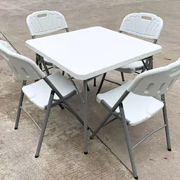 Стіл складний SpringFun 88x88x74 пластик білий - ak-88 колір Білий - мініатюра 9