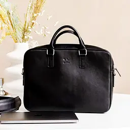 Шкіряна ділова сумка Briefcase 2.0 чорний - мініатюра 9