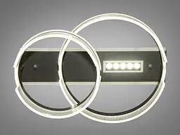 Стельова LED-люстра з пультом, диммером та підсвічуванням Diasha 5237/400+300 - мініатюра 2