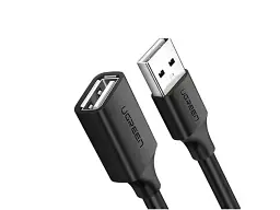 Кабель UGREEN US103 USB-A to USB-A Extension 2m Black (10316)