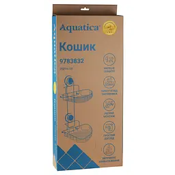 Кошик Aquatica на вакуумних присосках подвійний s38 212×252×373мм (9783832) - мініатюра 4
