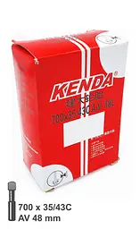 Камера велосипедна Kenda 28 (700x35/43С) AV 48 мм (G0000943) - мініатюра 2