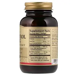 Ресвератрол Solgar Resveratrol 250 мг 30 капсул - мініатюра 2