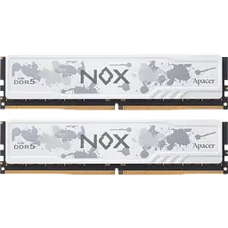 Оперативна пам'ять Apacer 32GB (2x16GB) DDR5 5600MHz NOX White (AH5U32G56C522MWAA-2)