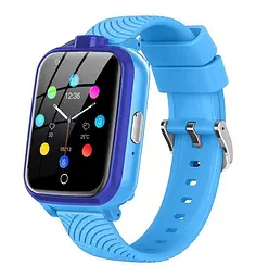 Розумний дитячий годинник Lemfo M45 з GPS, 4G SIM-картою, Wi-Fi, прослушкою, подвійною камерою автономністю до 4 днів Синій - мініатюра 3