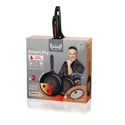Набір зі сковорідок Smart Fry Krauff ⌀24см, ⌀28см та універсальної кришки MultiSize + щипці та кухонна дошка - мініатюра 4