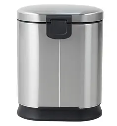 Відро для сміття з плавним закриттям овальне Mixxus Premium Strong-TC0120 SS Color 20л нержавіюча сталь MI7081, Нержавіюча сталь - мініатюра 6