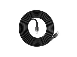 Кабель BASEUS Type-C PD2.0 60W (20V 3A) 2m (CATKLF-HG1) сіро-чорний - мініатюра 2