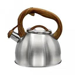 Чайник зі свистком та кришкою 2.5 л з нержавіючої сталі ZB-K2.5L, Zauberg Сріблястий 87701 - мініатюра 1