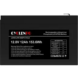 Акумулятор Cyclen 12.8V 12AH LiFePo4 - мініатюра 2