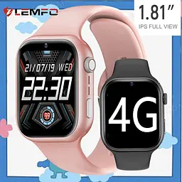 Смарт-годинник дитячі LEMFO K20 4G з камерою WI-FI GPS SIM-карта GEO паркан силіконовий ремінець Pink (16738) - мініатюра 6