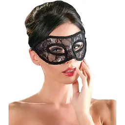 Мереживна маска Cottelli Accessoires Collection Lace чорний