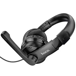 Накладні навушники Hoco W103 Magic Tour Gaming (3.5mm/1.2m) Чорний - мініатюра 4