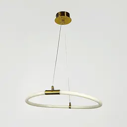 Латунна кільцева люстра з гнучкою LED стрічкою Ø 45 см | Line F | Арт. MD8074-R