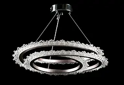 Люстра стельова LED Splendid Ray L147/1, 1 лампа, хром, білий, сучасний стиль, регульована висота 30-100 см