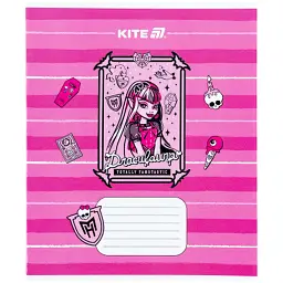 Зошит Kite Monster High, 12 аркушів, коса лінія (MH25-235) - мініатюра 6