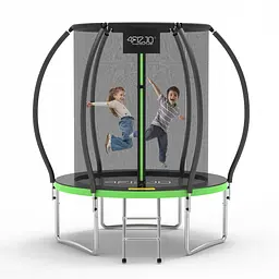 Батут із внутрішньою сіткою 4FIZJO Premium 6FT 183 см 4FJ0602 Black/Green (P-5907739319234)