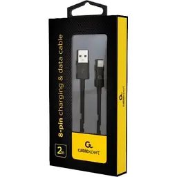 Дата кабель USB 2.0 AM to Lightning 2.0m Cablexpert (CC-USB2P-AMLM-2M) - мініатюра 2