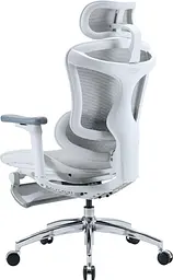 Офісне крісло Sihoo DORO C300L Mesh White with footrest (DORO-C300L-A3-102-JT) - мініатюра 5