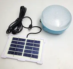 Акумуляторна кемпінгова LED лампа світильник із сонячною панеллю та гачком 3 режими до 7 годин світіння ліхтар CCLamp CL023-30 Solar Light - мініатюра 3