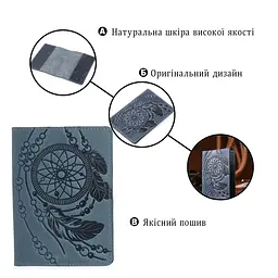 Обкладинка на паспорт SHVIGEL 13795 блакитна - мініатюра 3