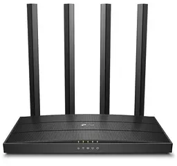 Роутер TP-LINK Archer C80 чорний, Wi-Fi 802.11a/b/g/n/ac, до 1900 Mb/s, 2.4/5GHz, 4x100/1000 Mb/s, RJ45 100/1000Mb/s (Gb), 4