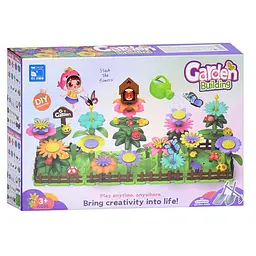 Дитячий конструктор Garden Building CJ-2027A сад, квіти, комахи, 124 деталі