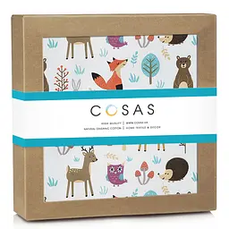 Пелюшки фланелеві Cosas Animals Mushrooms 100х120 см (FlannelDiapers_AnimalsMushrooms_100x120) - мініатюра 2