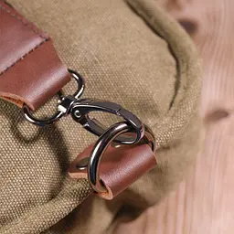Чоловіча сумка через плече з текстилю 21254 Vintage оливкова - мініатюра 8