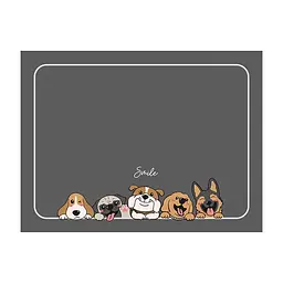 Літня охолодна підстилка для собак Derby Ice Silk Summer Pet Cooling Mat Dogs Smile 65х90 см - мініатюра 4