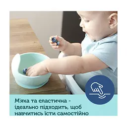 Тарілка дитяча Canpol babies силіконова на присосці - бірюзова (51/400_tur) - мініатюра 6