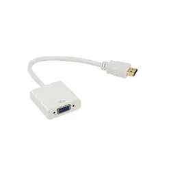 Перехідник ST-Lab HDMI male - VGA F (без додаткових кабелів) (U-990 Pro BTC white)