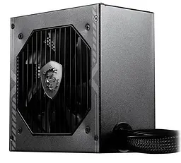 Блок живлення 650 Вт, MSI MAG A650BN, чорний, 80+ Bronze, Active PFC, 12 см, 2xMolex/5xSATA/2x6+2-pin/1x4+4-pin
