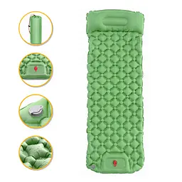 Надувний похідний килимок матрац LEOBRO Air Mat 190 x 60 см Green (LB-1095)