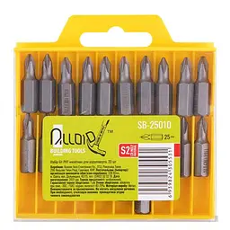 Набір магнітних біт для шуруповерта Alloid PH1 25 мм S2 20 шт (SB-25010) - мініатюра 2