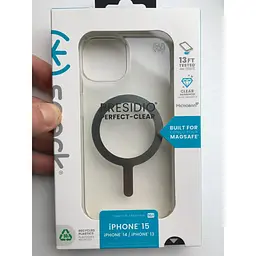Протиударний прозорий чохол для iPhone 13 / 14 / 15 Speck Presidio Clear Case MagSafe (150553-3240) - мініатюра 2